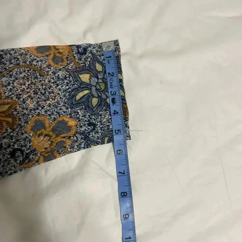 Free People Gray and Mustard Floral Wrap Mini Dress - Picture 9 of 15